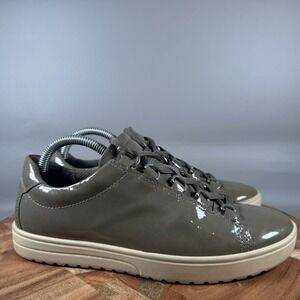 Ecco Fara Sneaker Green Patent Leather Lace Up Shoe Women's Size 36‎ US 5-5.5